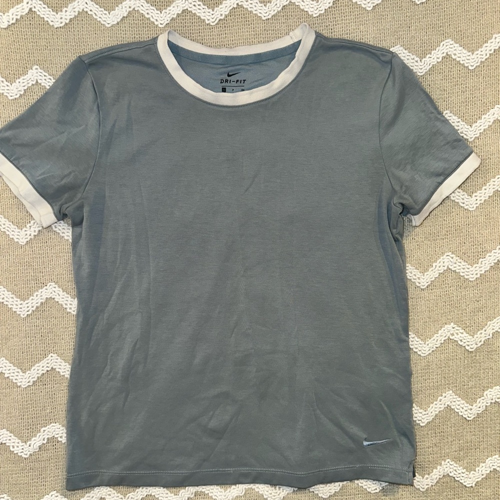 Nike women’s Blue and White Short Sleeve Tee